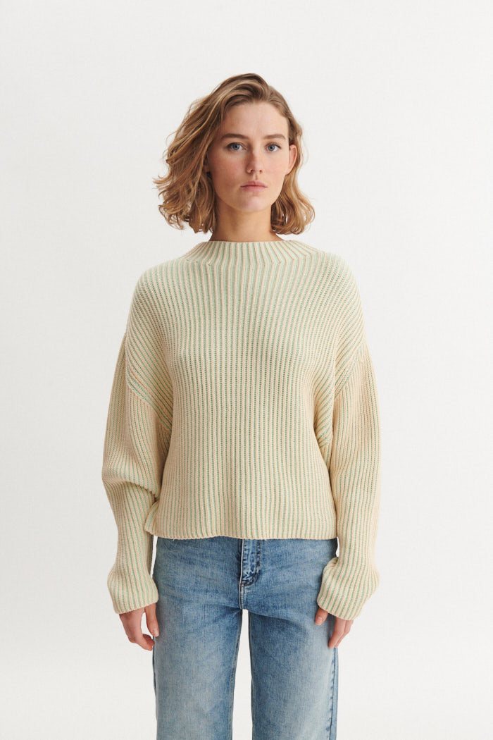 Basic Apparel Winie 2 Colored Sweaters 775 Gossamer green / birch